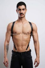 Men's Chest Harness – Adjustable Leather Men's Belt | Comfortable Strap - Image 2