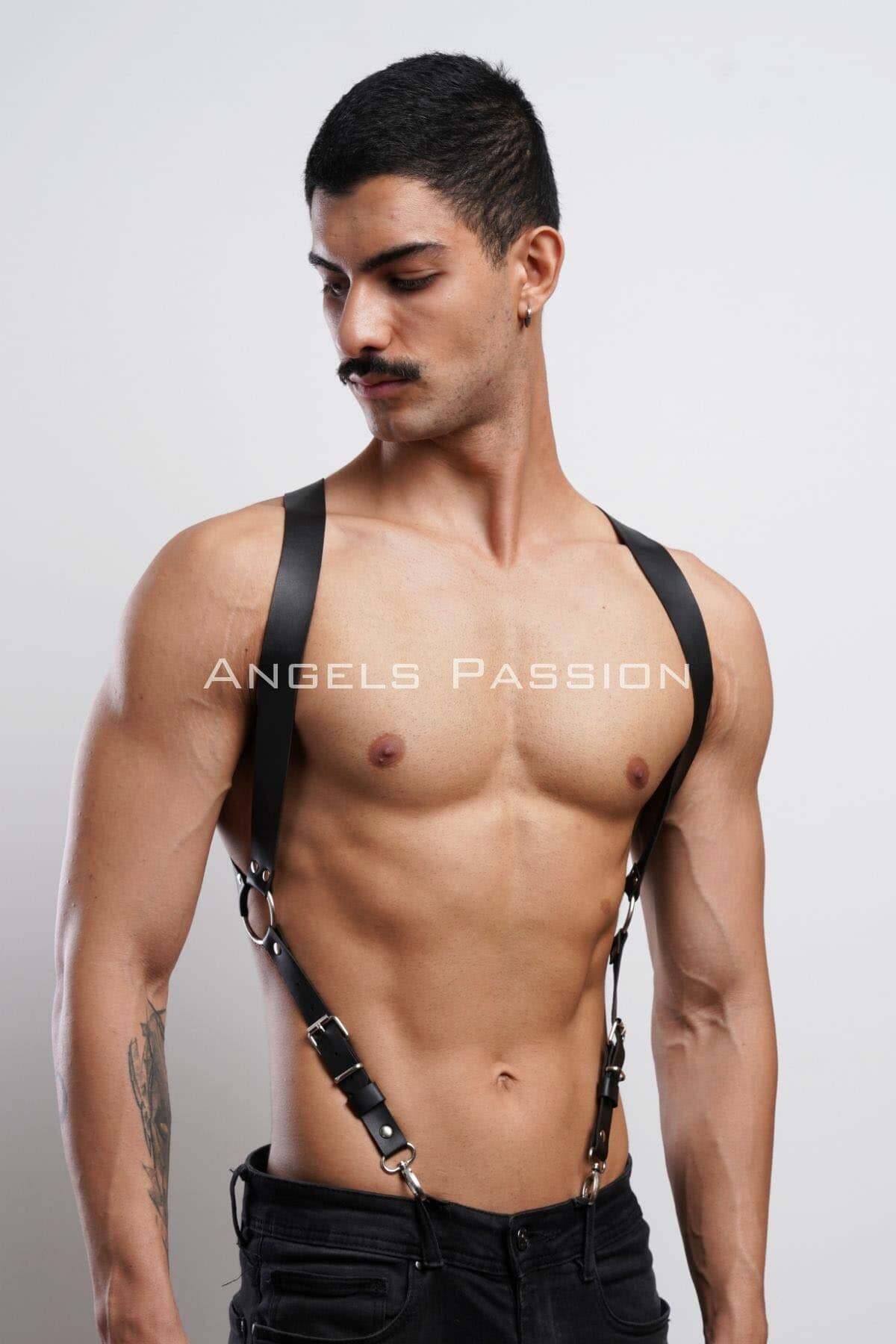 Angels Passion - 10 Men's Chest Harness – Adjustable Leather Men's Belt | Comfortable Strap - Image 8