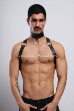 Men's Chest Harness – Adjustable Leather Strap Accessory for Party Wear - Image 7