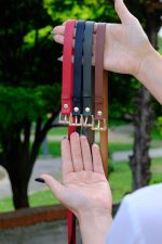 Belt Set of 4 - Gold Accessory - Black Belt - Red Belt - Khaki Belt - Taba Belt - Image 3